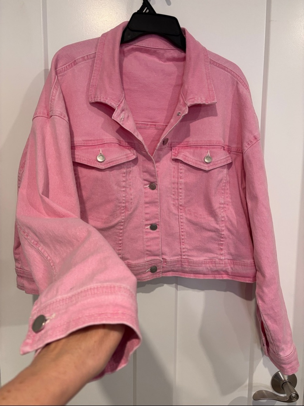 Pink Jean Jacket - Picture 3 of 4